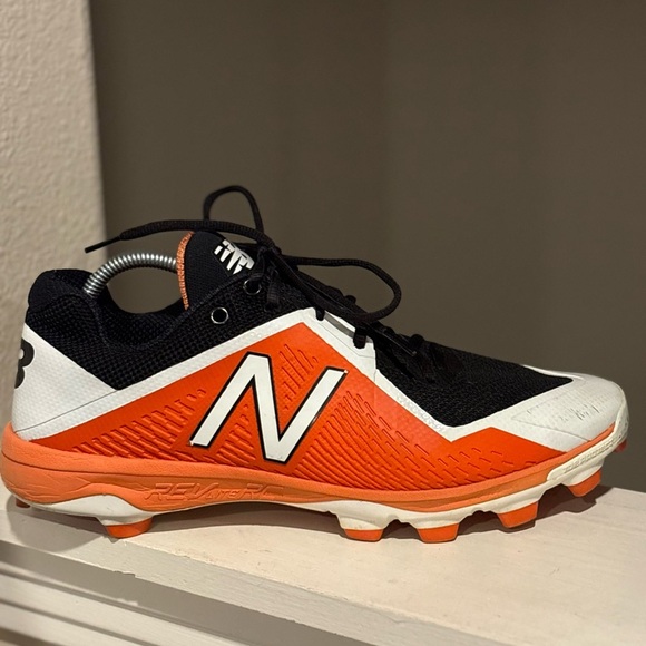 New Balance Baseball Cleats PL4040B4 Elements Black Orange Mens Size 12 - Picture 2 of 10
